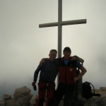 Vrh Montaža z dolgoletnim gostom - prijateljem Emilom s Kozane