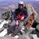 Ob madoni na vrhu La Meije - Grand Pic 3983m, (Ecrins, Francija)